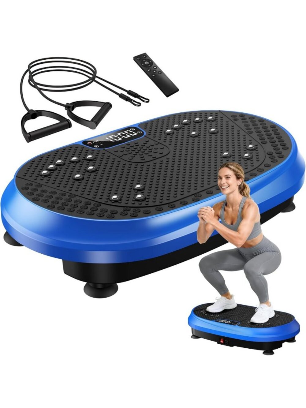 Vibration Plate Exercise Machine for Weight Loss & Lymphatic Drainage, 450 lbs